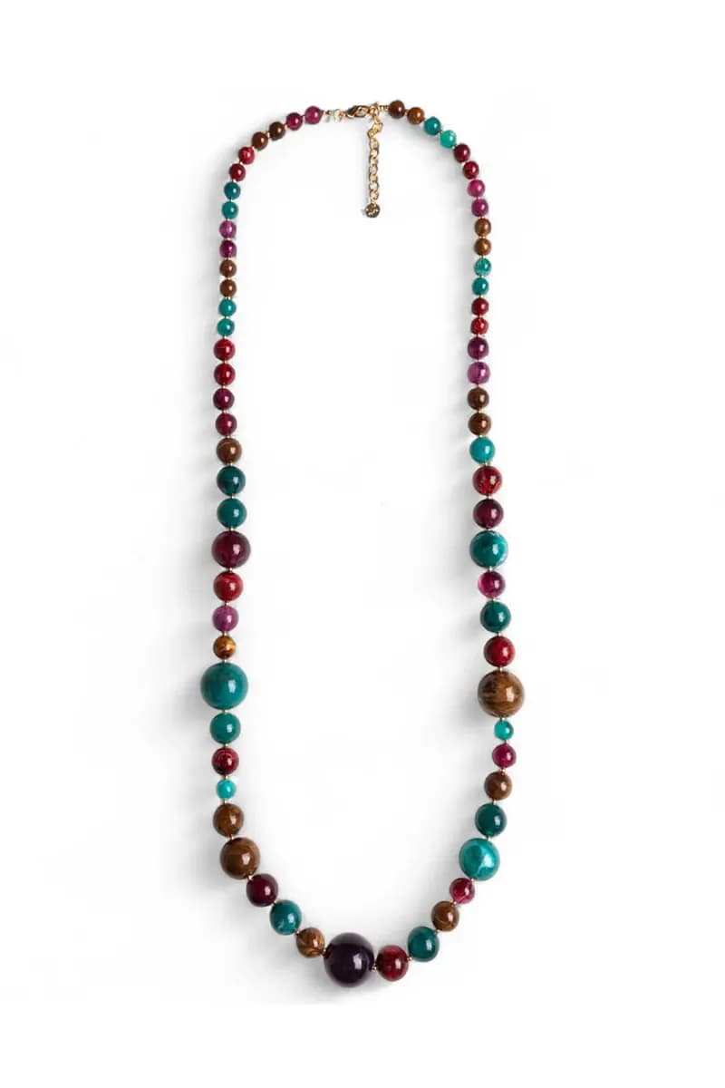 MYA ACCESSORIES | Collana lunga con sfere in acrilico - 2