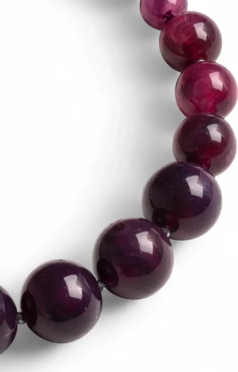 MYA ACCESSORIES | Collana girocollo con sfere in acrilico e vetro - 3
