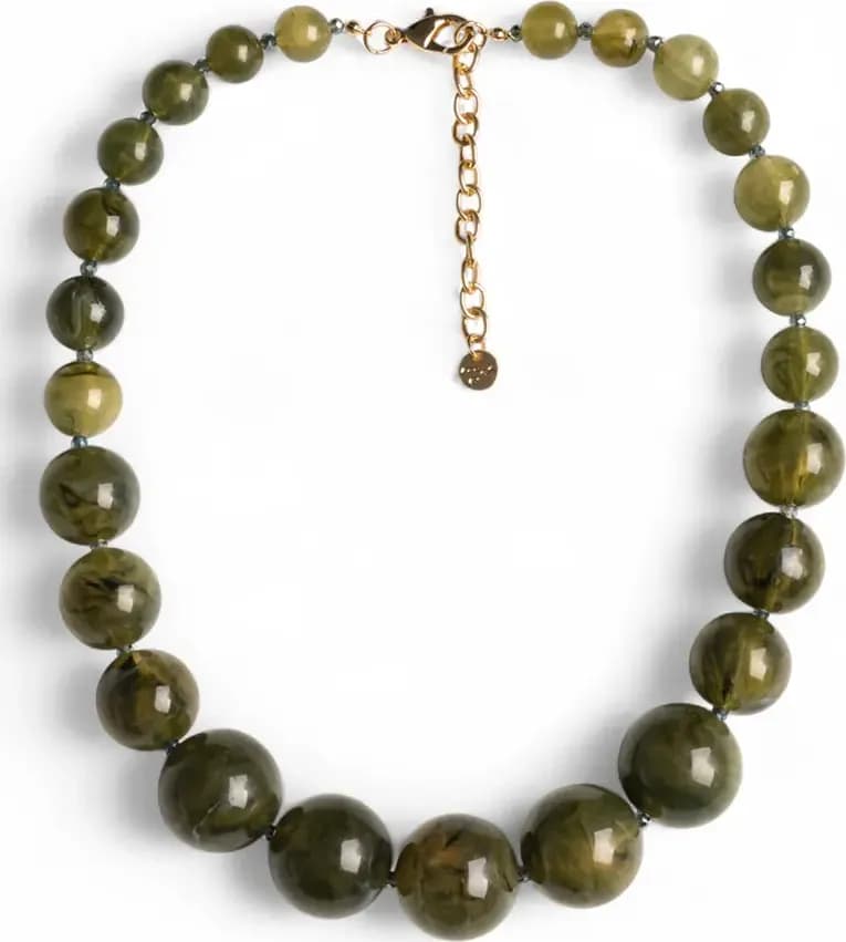 MYA ACCESSORIES | Collana girocollo con sfere in acrilico e vetro - 2