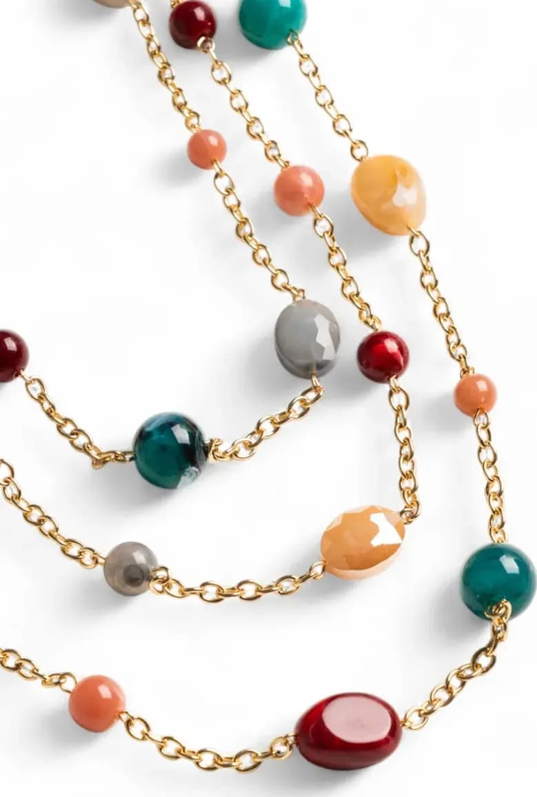 MYA ACCESSORIES | Collana lunga con pietre in acrilico - 3