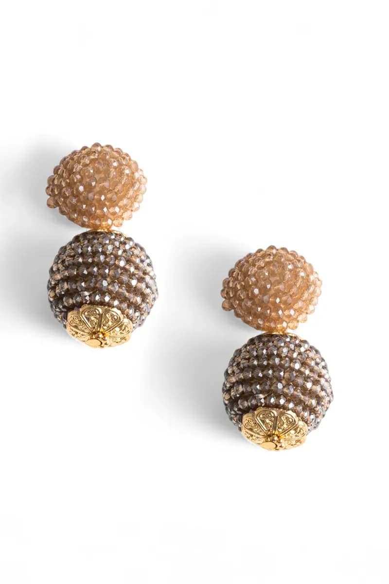MYA ACCESSORIES | Orecchini pendenti a doppia sfera - 2