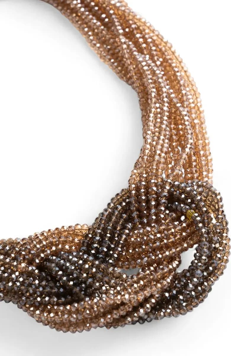 MYA ACCESSORIES | Collana girocollo multifilo di microcristalli - 3