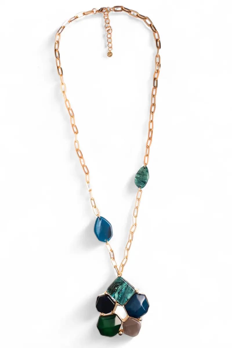 MYA ACCESSORIES | Collana lunga a catena con pendente fiore - 2