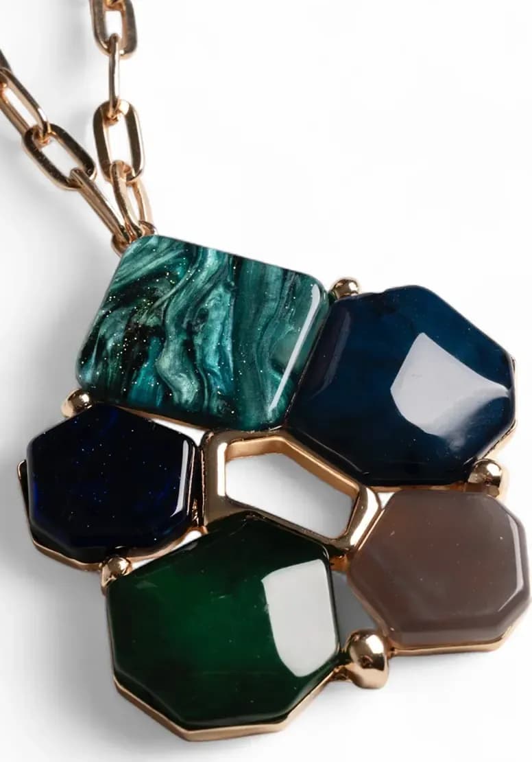 MYA ACCESSORIES | Collana lunga a catena con pendente fiore - 3