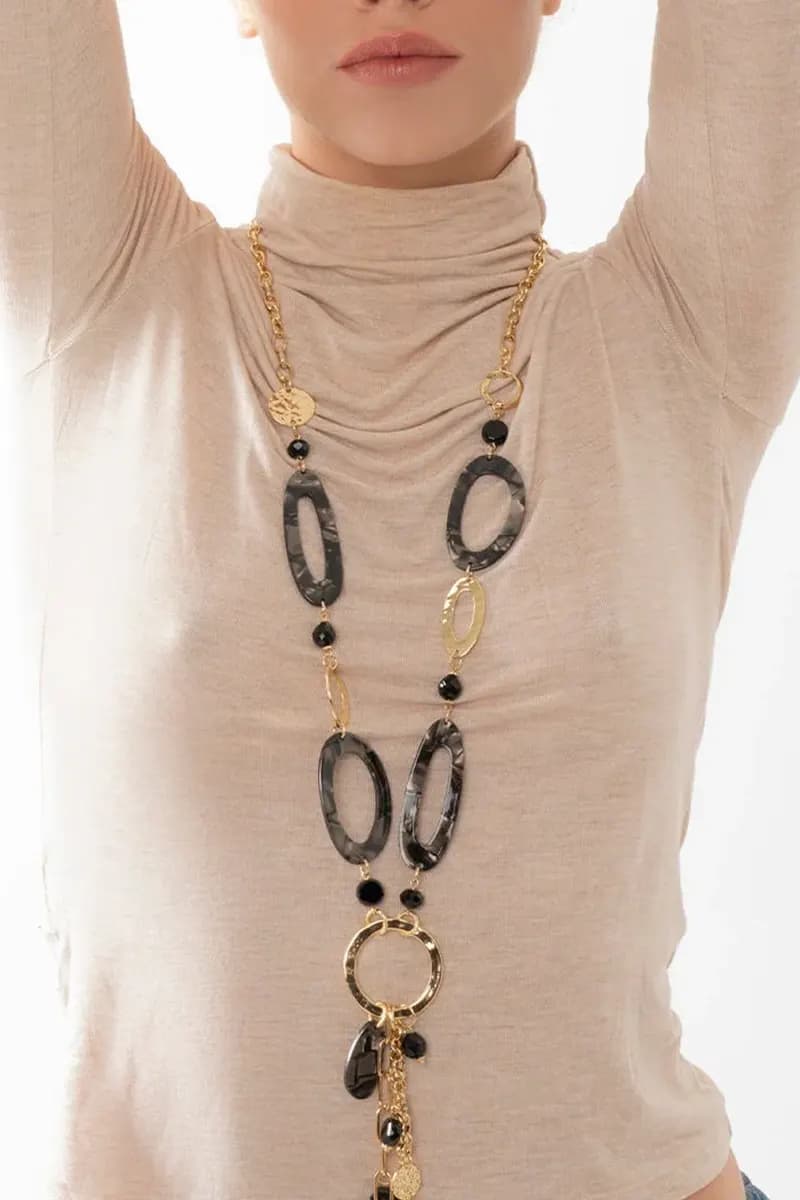 MYA ACCESSORIES | Collana lunga a catena con pendente - 4