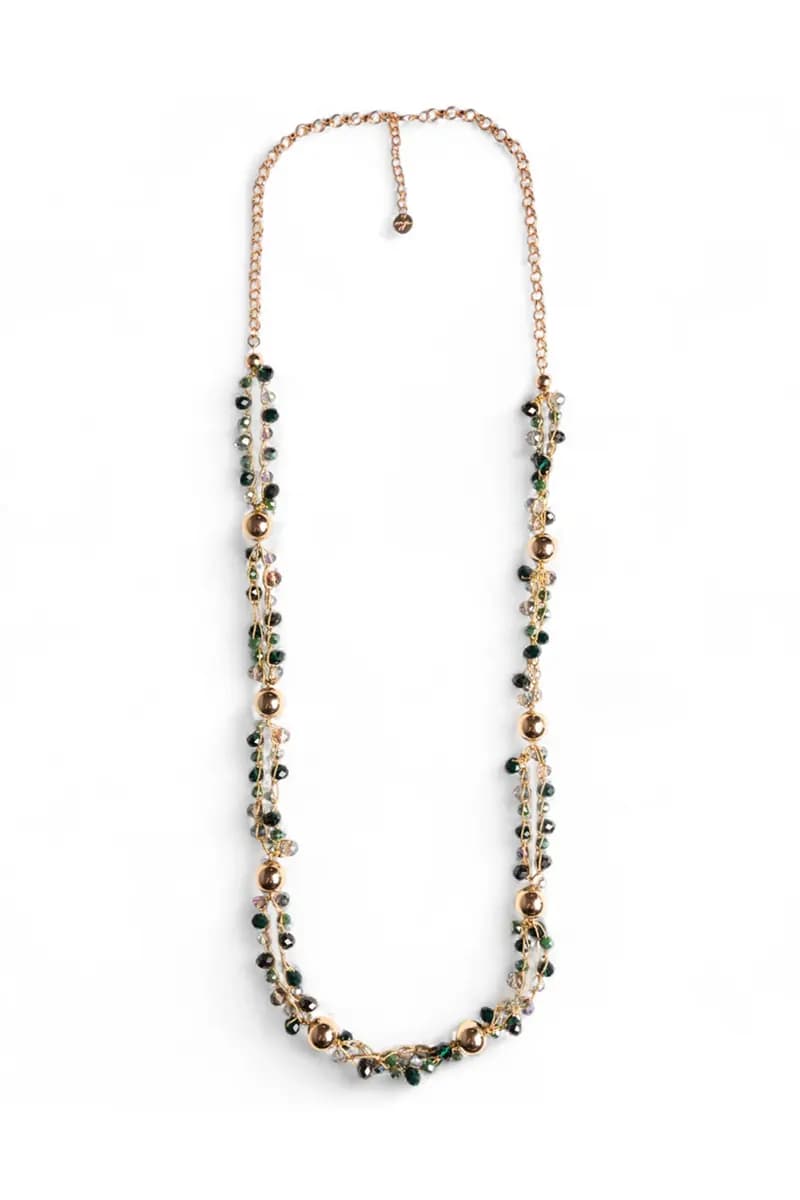 MYA ACCESSORIES | Collana lunga a catena con microcristalli - 2