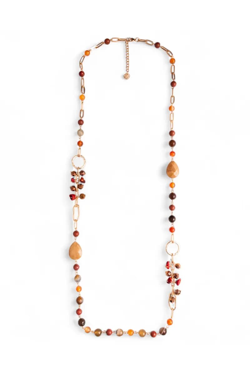 MYA ACCESSORIES | Collana lunga con pietre semidure - 2