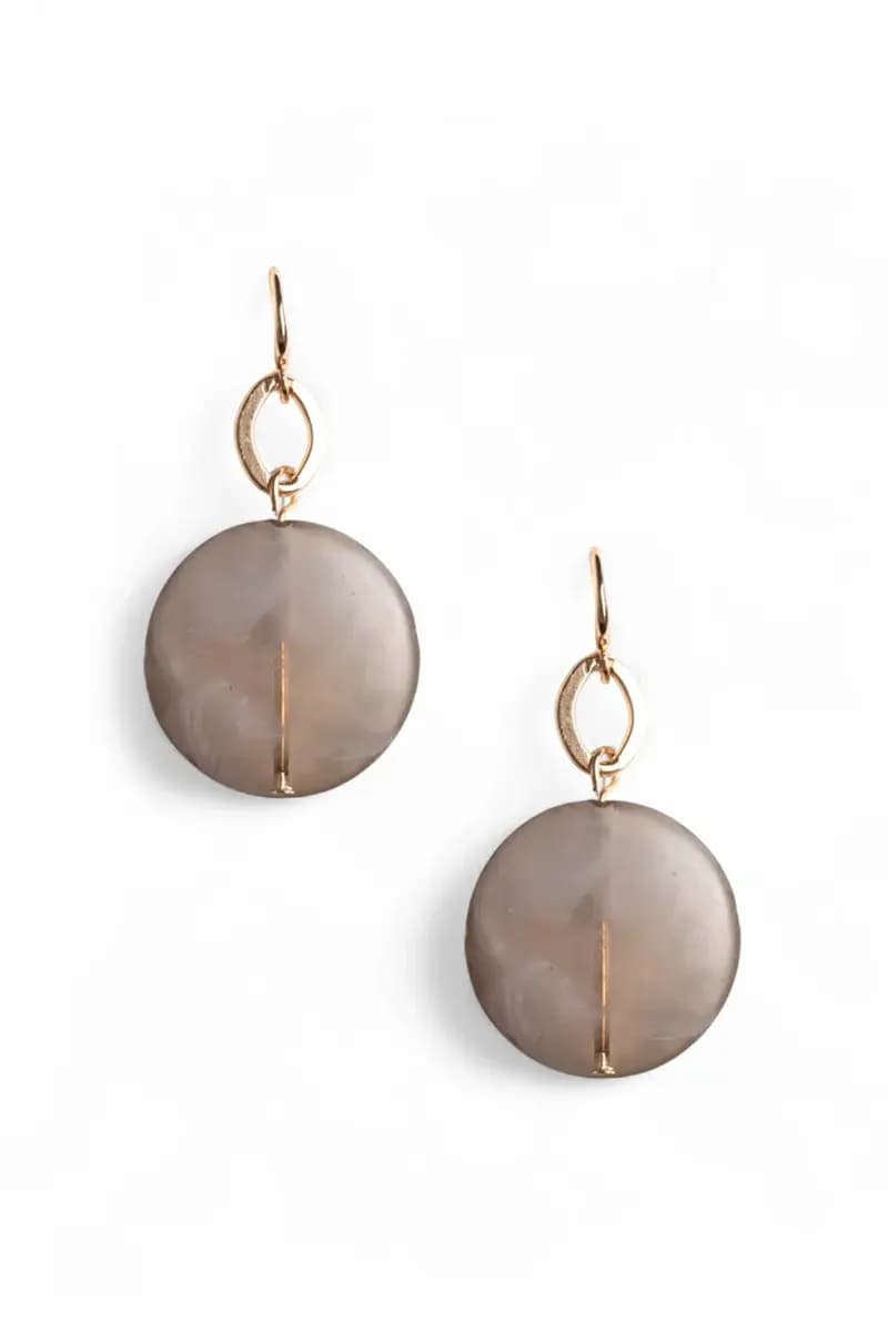 MYA ACCESSORIES | Orecchini pendenti con pietra schiacciata - 2