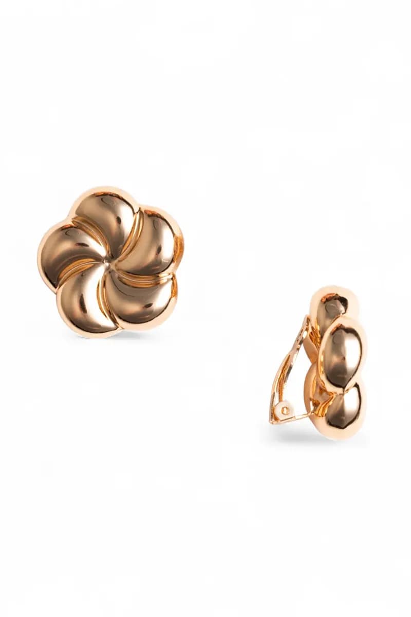 MYA ACCESSORIES | Orecchini a clip fiore in metallo - 2