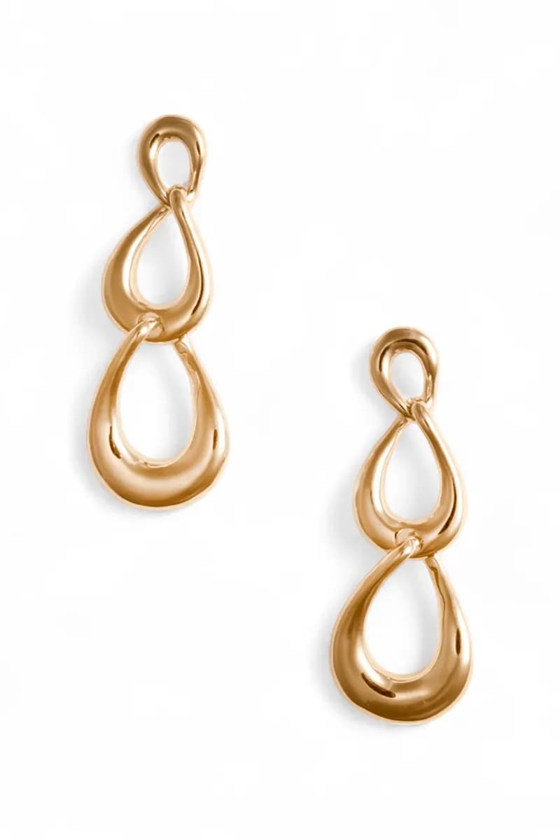 MYA ACCESSORIES | Orecchini pendenti in metallo catena - 2