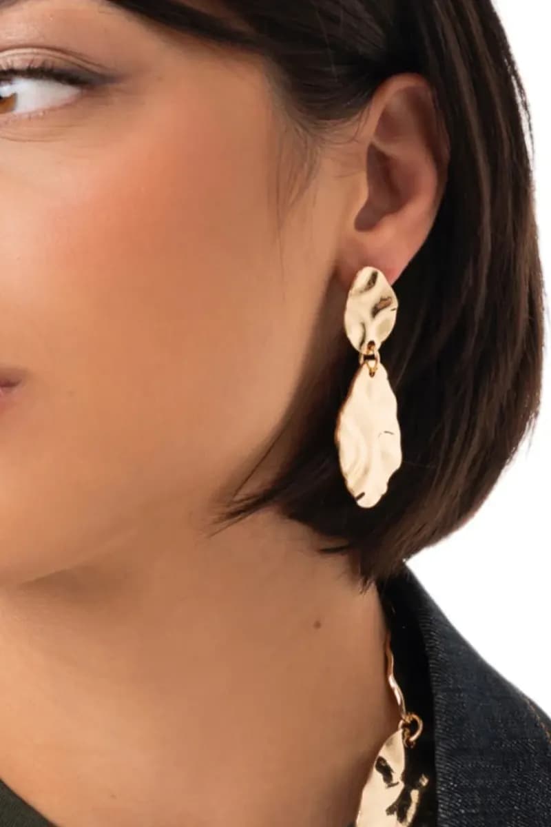 MYA ACCESSORIES | Orecchini pendenti con doppia foglia - 3