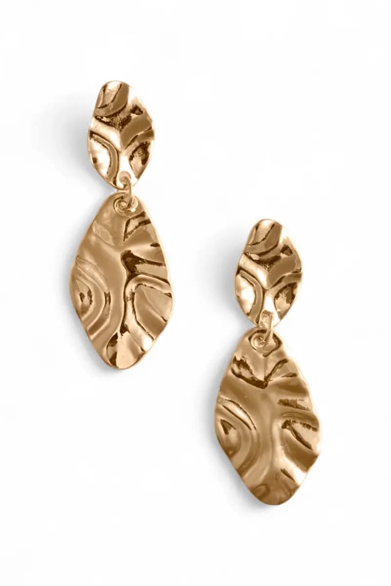 MYA ACCESSORIES | Orecchini pendenti con doppia foglia - 2