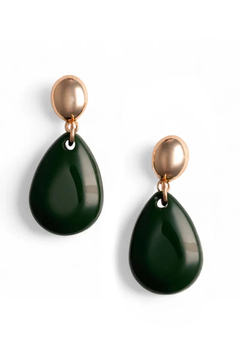 MYA ACCESSORIES | Orecchini pendenti con pietra a goccia - 2