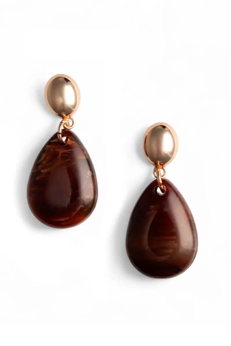 MYA ACCESSORIES | Orecchini pendenti con pietra a goccia - 2