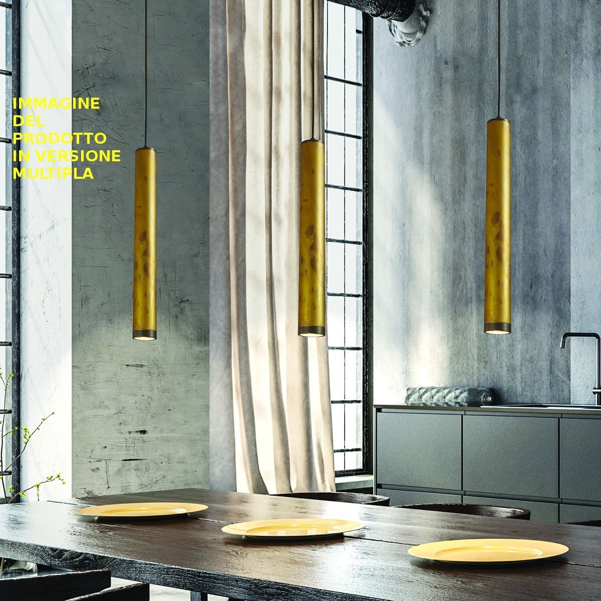 Lampadario classico Gibas LOLA 929 26 GU10 LED ottone sospensione - 3