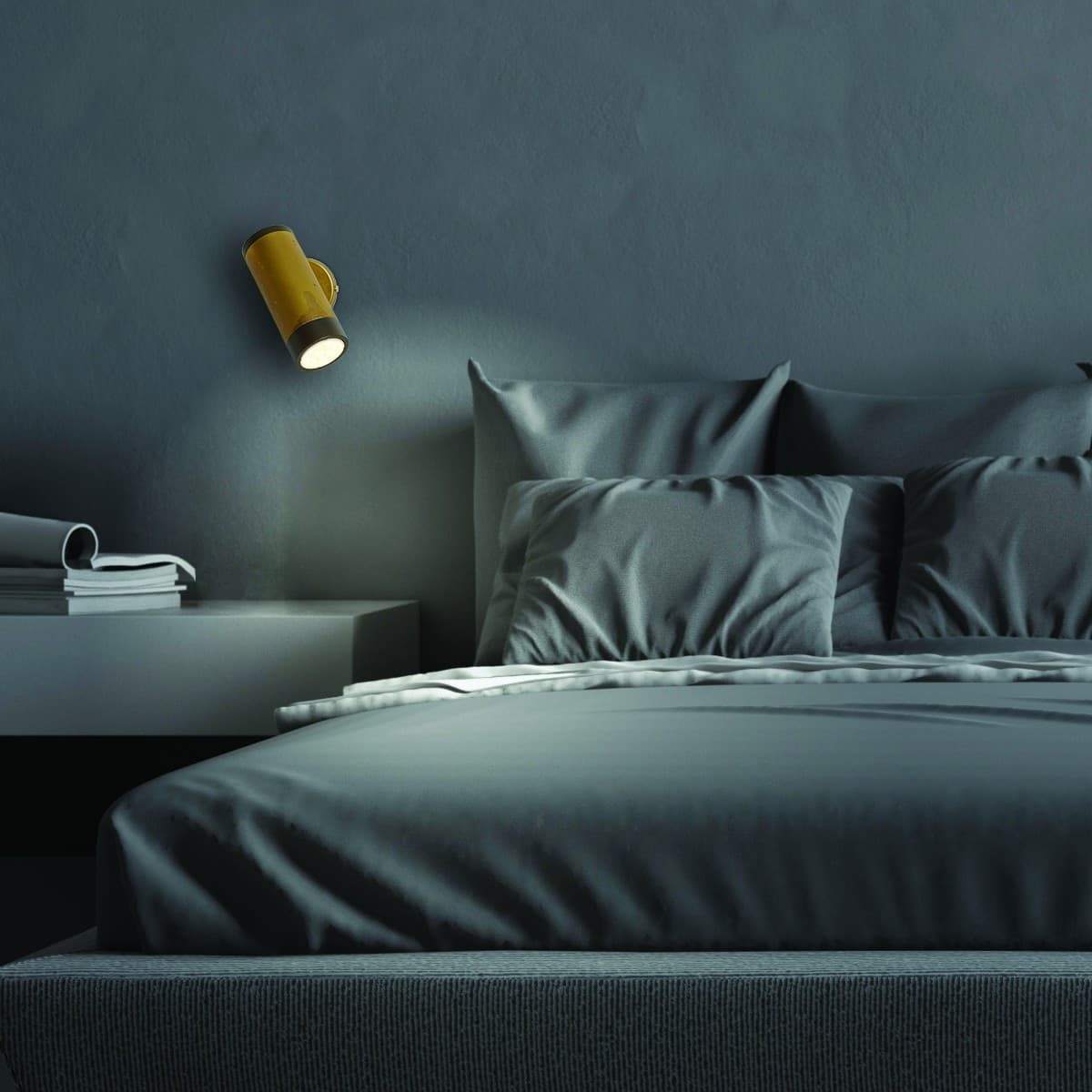 Applique classico Gibas LOLA 929 95 GU10 LED ottone spot orientabile - 3