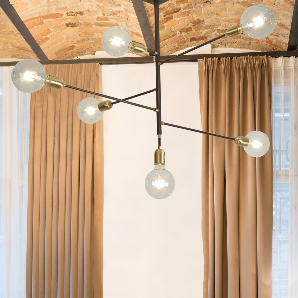 Lampadario classico Gibas AGO' 103 16 E27 LED metallo sospensione - 4