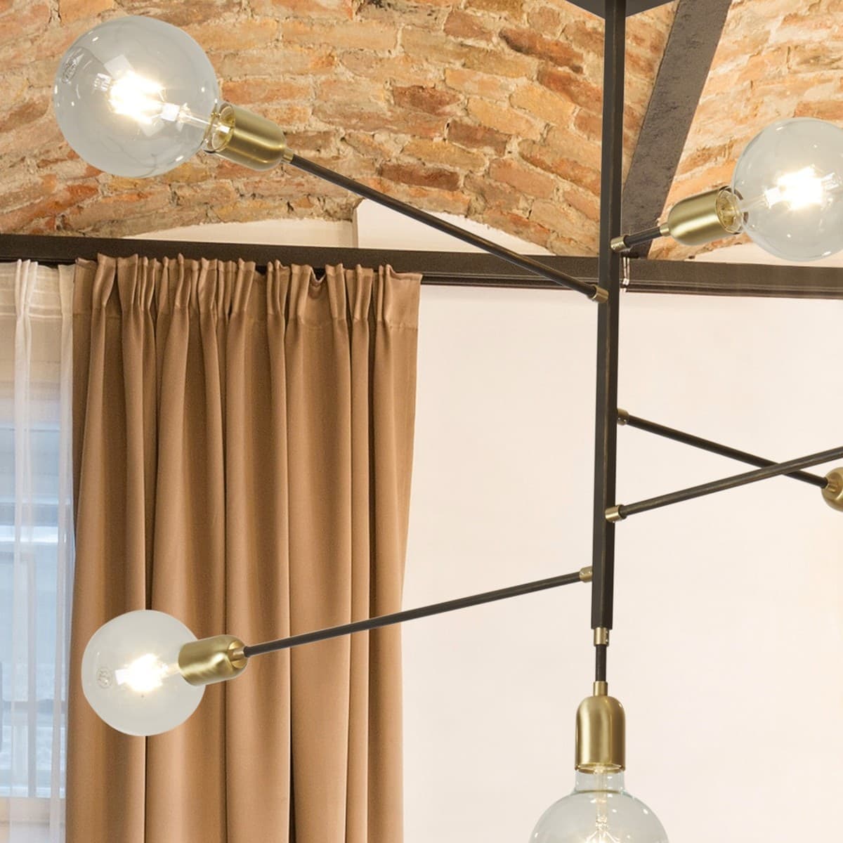 Lampadario classico Gibas AGO' 103 16 E27 LED metallo sospensione - 5