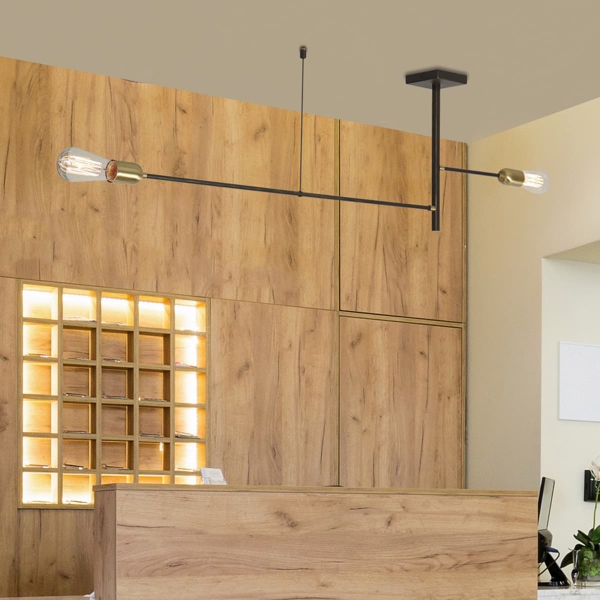 Plafoniera classico Gibas AGO' 103 73 E27 LED metallo lampada soffitto - 2