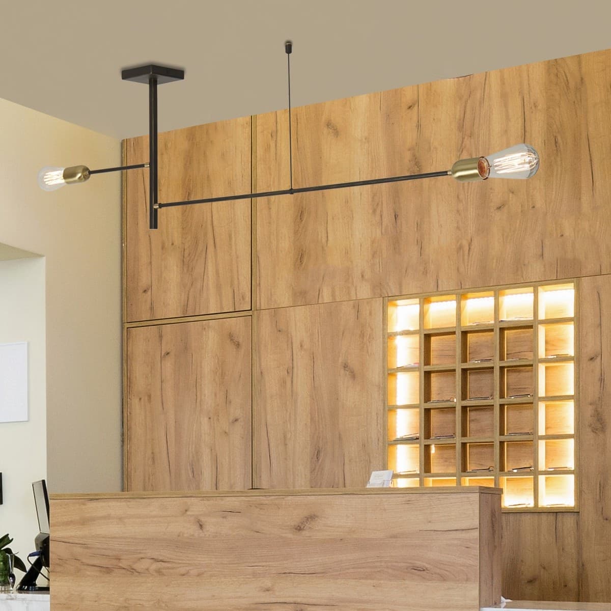 Plafoniera classico Gibas AGO' 103 73 E27 LED metallo lampada soffitto - 4