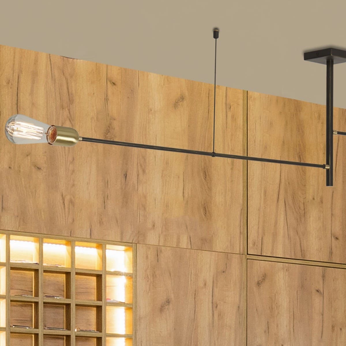 Plafoniera classico Gibas AGO' 103 73 E27 LED metallo lampada soffitto - 5