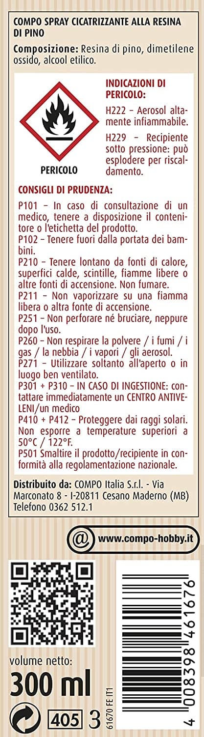 Cicatrizzante spray per innesti e potature da 300 ml per alberi e arbusti a base di resina di pino naturale - 2