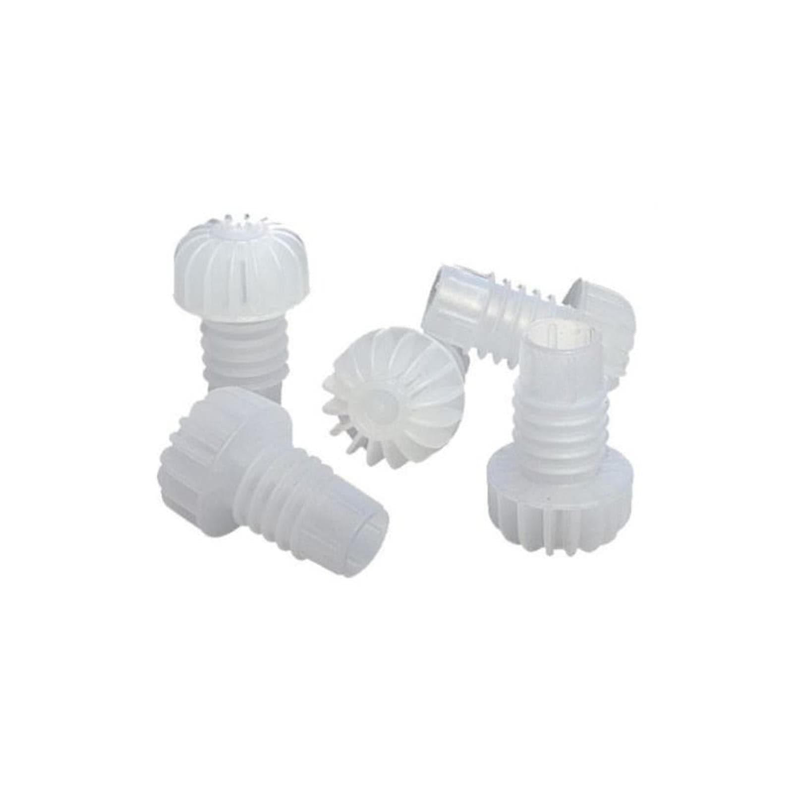 Tappi a fungo in plastica con 5 alette per bottiglie spumante e vino frizzante - 4