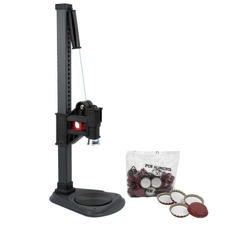 Capsulatrice "Colt Strong" tappatrice a cremagliera colonna per tappi corona da 26 e 29 mm - 3