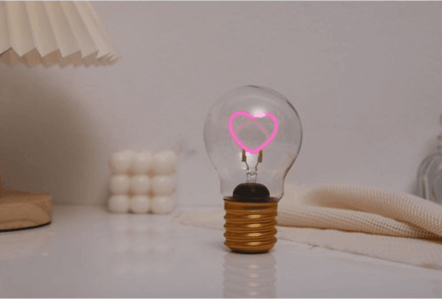 i-Total - Lucetta a forma di lampadina senza fili Cuore (XL2877) - 2
