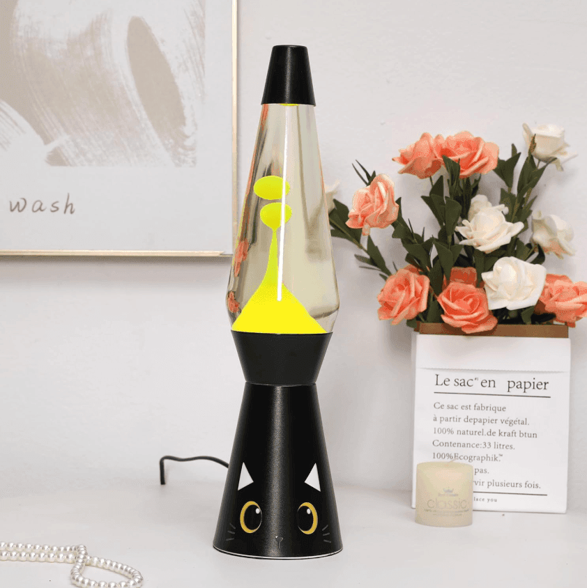 i-Total - Lampada Lava Spaceship Gatto Nero (XL2711) - 2