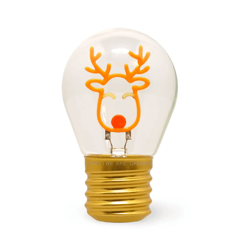 Legami - Lampada da Tavolo Decorativa Natalizia a Forma di Lampadina tema Renna - 2