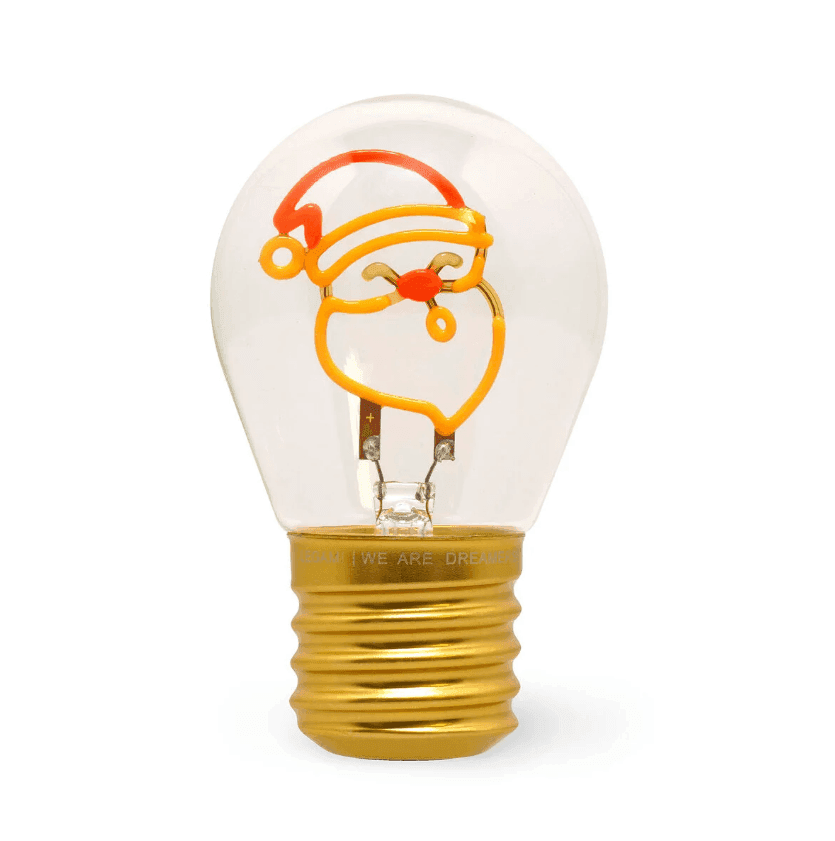 Legami -  Lampada da Tavolo Decorativa Natalizia a Forma di Lampadina tema Babbo natale (CLB0001) - 2