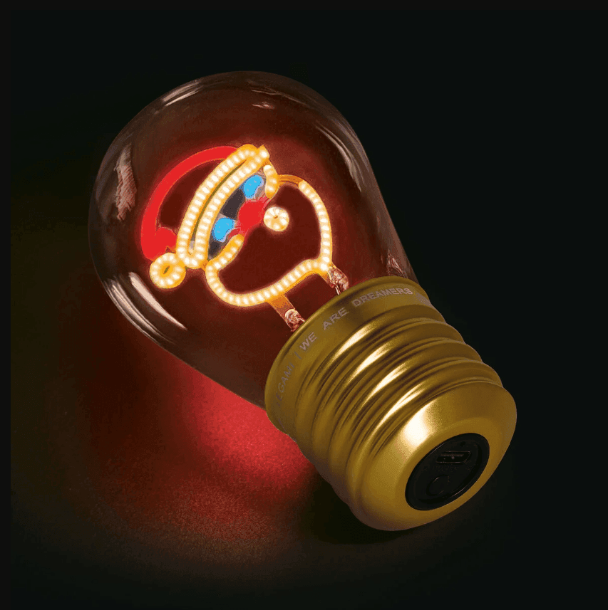 Legami -  Lampada da Tavolo Decorativa Natalizia a Forma di Lampadina tema Babbo natale (CLB0001) - 3