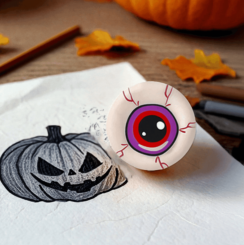 Legami - Gomma da cancellare per la scuola a forma di Occhio a tema Halloween alla Fragranza di Frutta