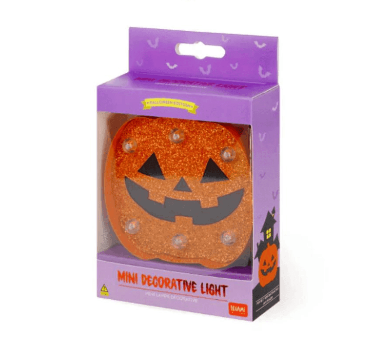 Legami - Mini Luce Decorativa a forma di Zucca di Legami per Halloween con Effetto Glitter - 3