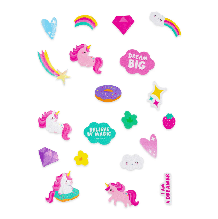 Legami -  Set di 40 Stickers Riflettenti per Bicicletta a tema Unicorno (BST0001) - 4