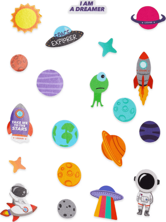 Legami - Set di 40 Stickers Riflettenti per Bicicletta a tema Spazio (BST0002) - 4
