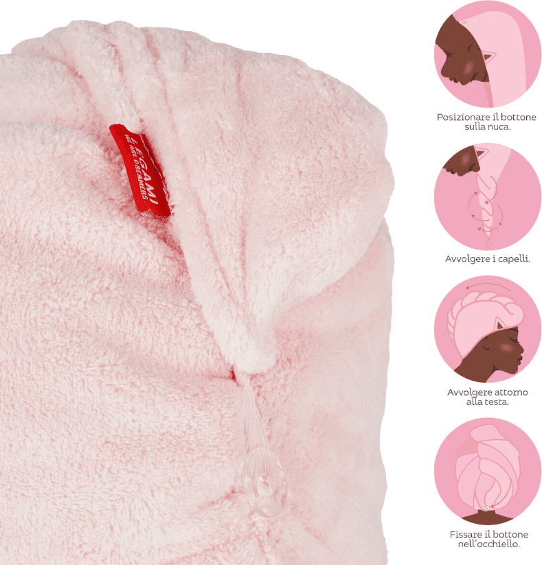 Legami - Beauty Asciugamano Turbante per Capelli a tema Gattino (HTW0002) - 3