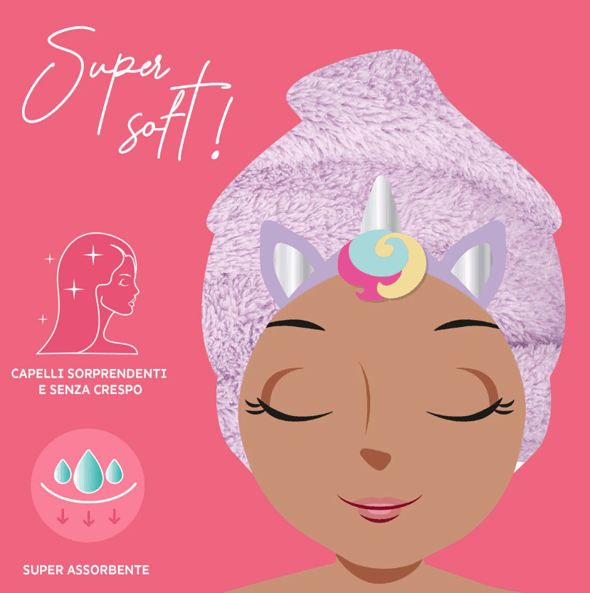 Legami - Beauty Asciugamano Turbante per Capelli a tema Unicorno (HTW0003) - 2