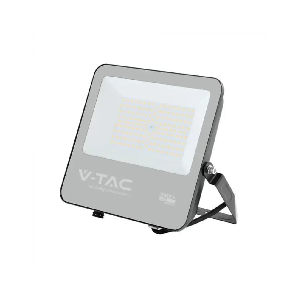 V-TAC PRO Faro Slim LED SMD Chip CREE 100W 135LM/W Cavo 1m Nero 4000K IP65