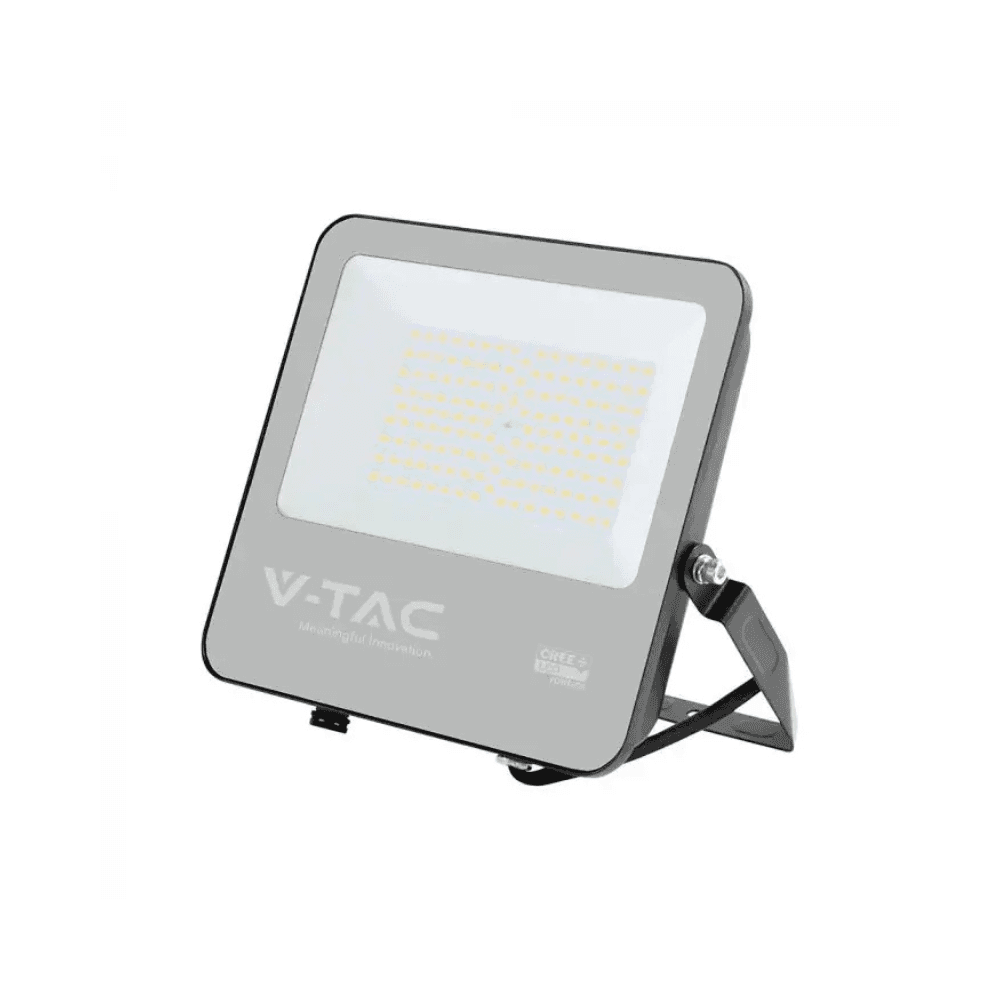 V-TAC PRO Faro Slim LED SMD Chip CREE 100W 135LM/W Cavo 1m Nero 4000K IP65