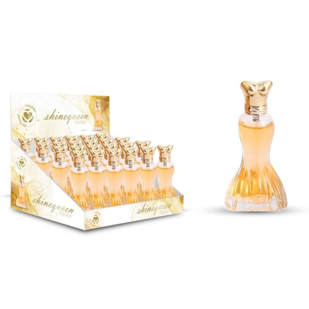 SET 24PZ PROFUMO SHINE QUEEN EAU DE PARFUM DONNA 30ML FRAGRANZA FRESCA RAFFINATA 025902