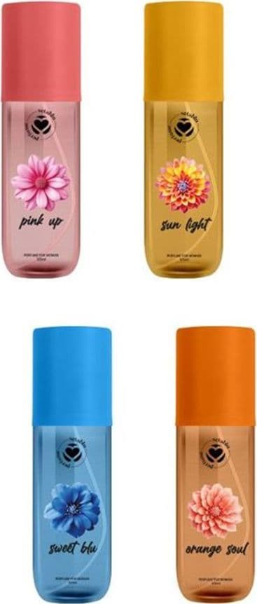 SET 24PZ ACQUA PROFUMATA PER CORPO DONNA DA 150ML IN 4 PROFUMAZIONI ASSORTITE 032664 - 2
