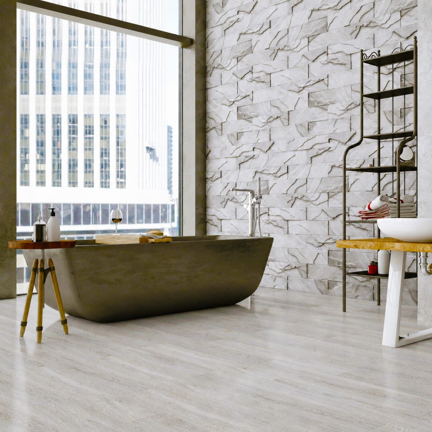Pavimento Pvc Adesivo Effetto Legno - Listoni finto Parquet Laminato 18,4x121,9cm spessore 2.5mm pacchi da 2.47mq - 7