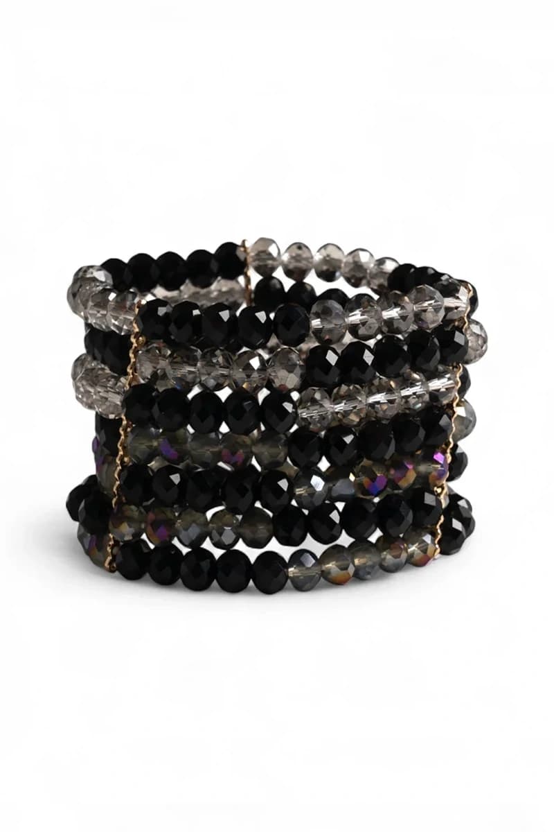 MYA ACCESSORIES | Bracciale multifilo elastico con microcristalli - 2