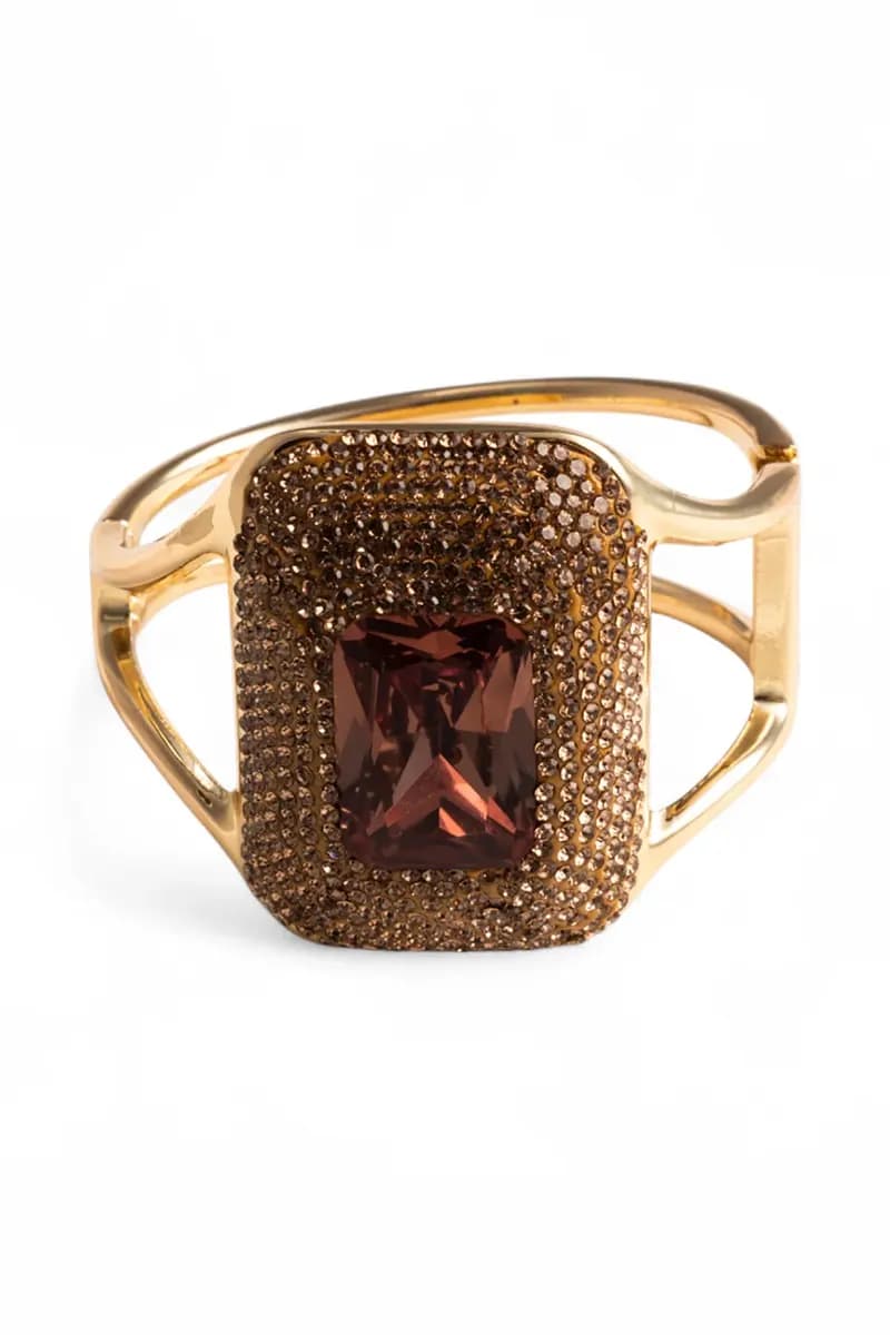 MYA ACCESSORIES | Bracciale rigido con pietra in vetro - 2