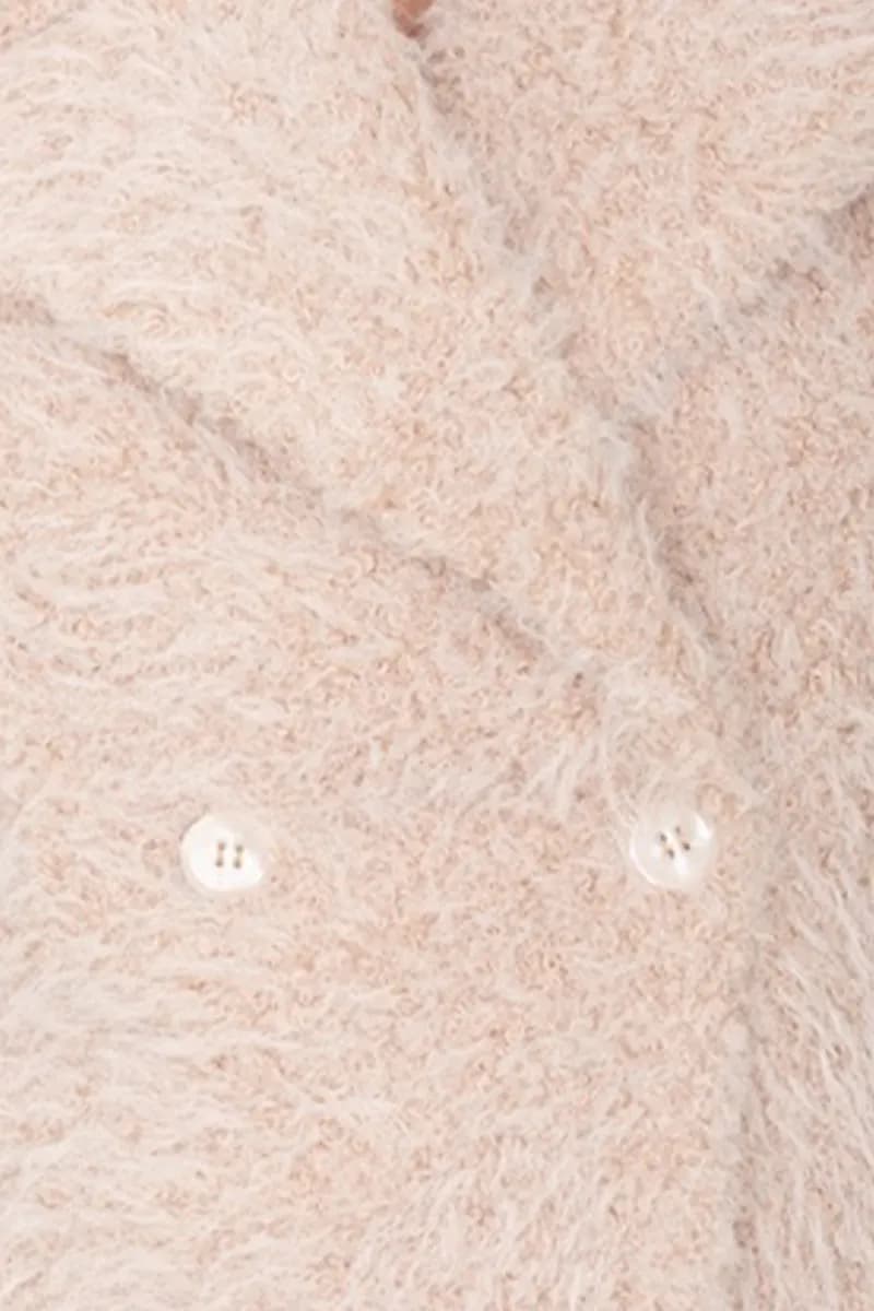 NO-NA' | Cappotto corto in tessuto teddy con tasche - 4