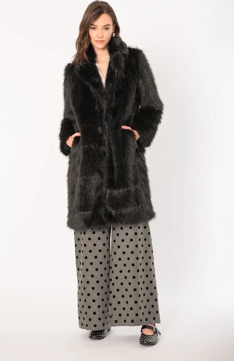 NO-NA' | Pantalone ampio pois floccato - 5