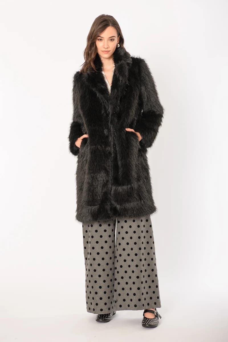NO-NA' | Pantalone ampio pois floccato - 5