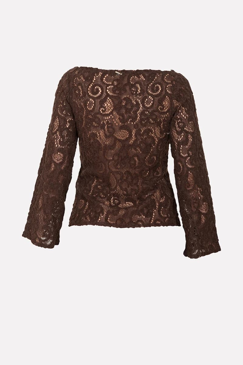 NO-NA' | Maglia in pizzo con spille - 3